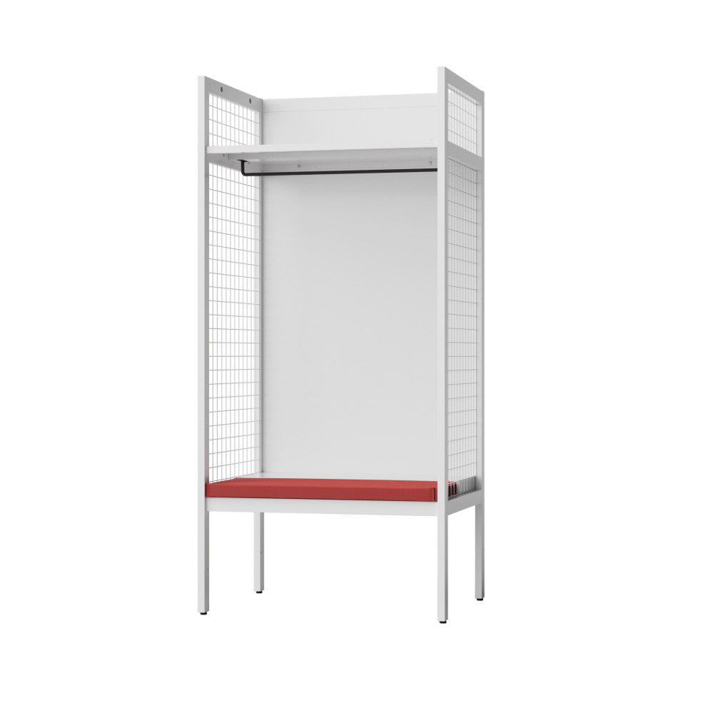 ホワイト 幅900 耐久性を兼ね備えた利便性に優れたスポーツロッカー 施設 スタジアム 体育館