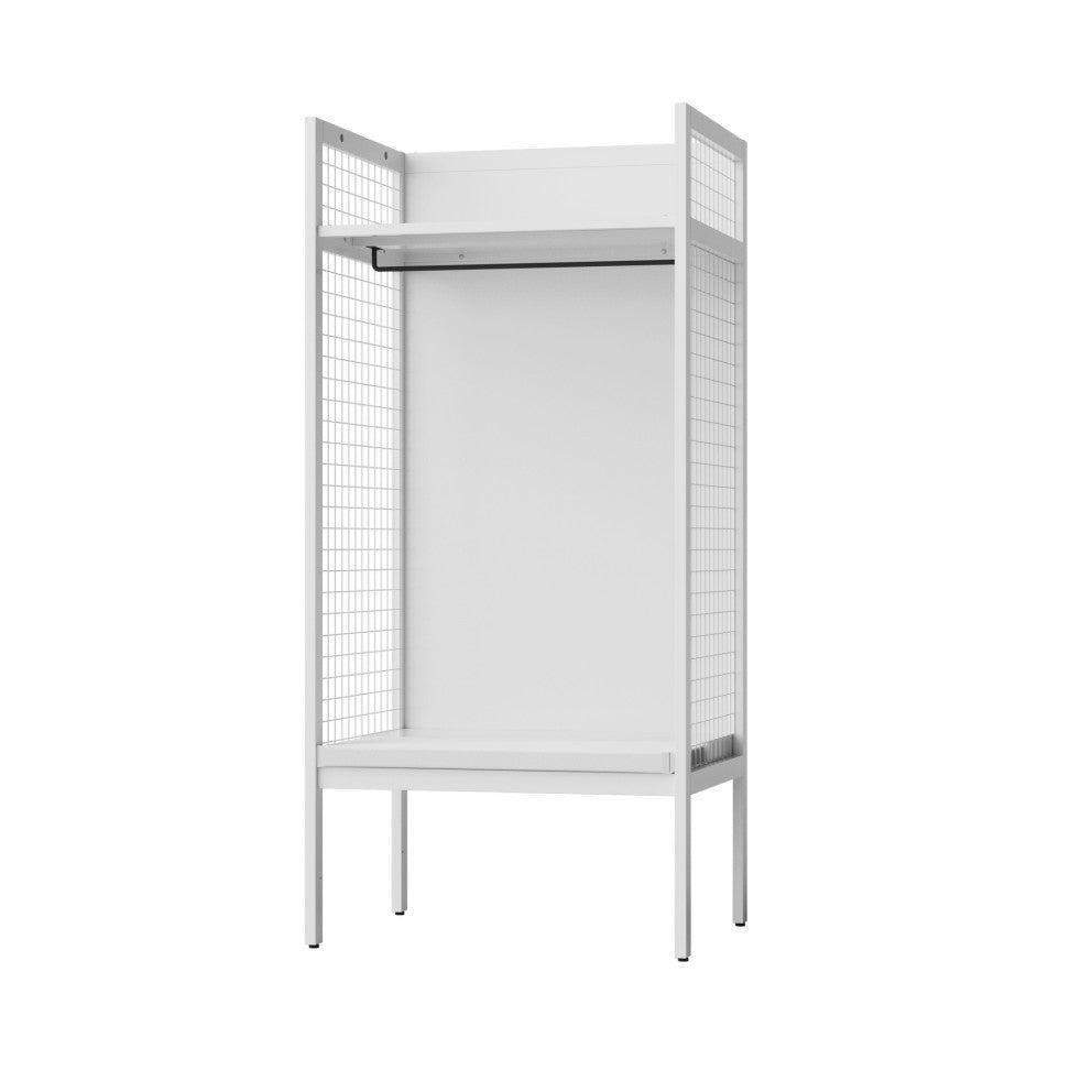 ホワイト 幅900 耐久性を兼ね備えた利便性に優れたスポーツロッカー 施設 スタジアム 体育館