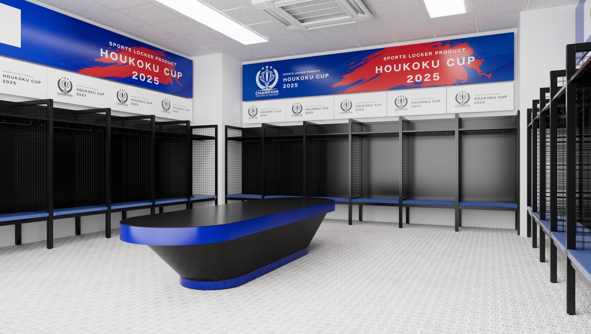 デザイン性と耐久性を兼ね備えた利便性に優れたスポーツロッカー 施設 スタジアム 体育館