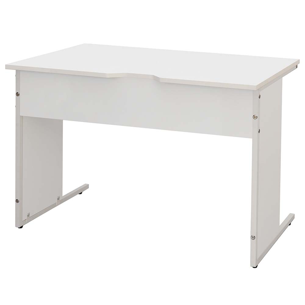 切り欠き 配線対応 オフィスデスク ホワイト