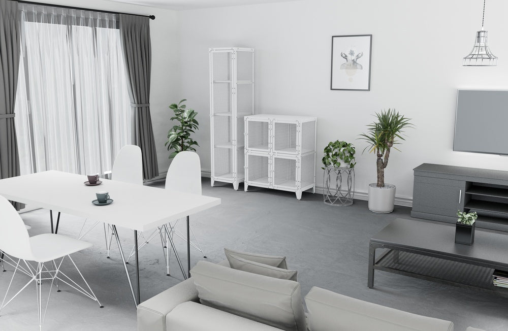 インテリア メッシュ ロッカー スチール製