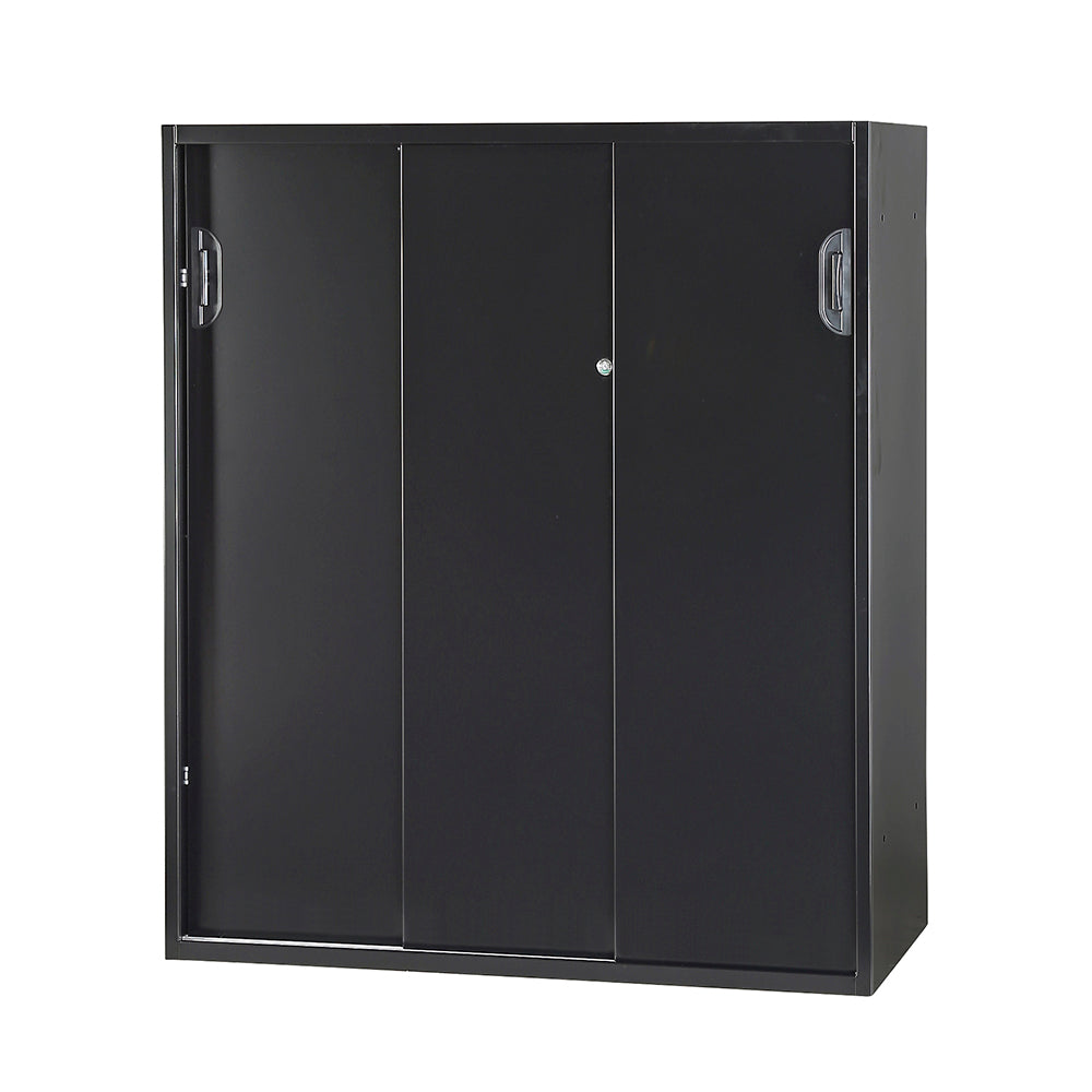 収納庫 3枚引き違い書庫 スチール製