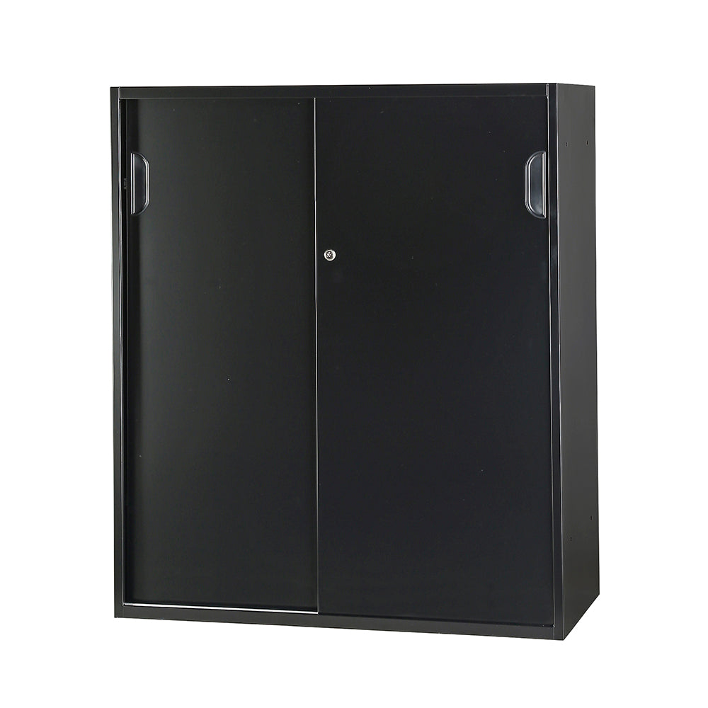 下置き書庫 スチール引き違い収納庫