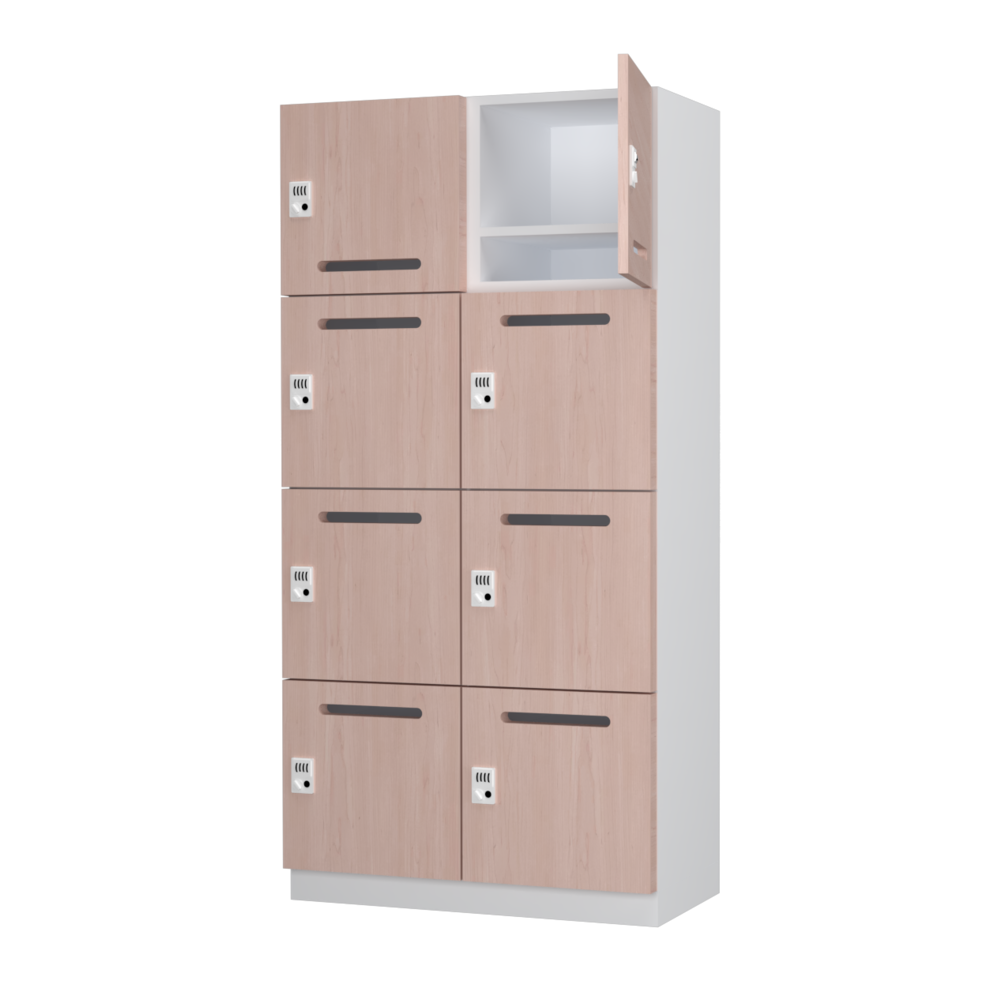 メール開口 ナチュラル パーソナルロッカー