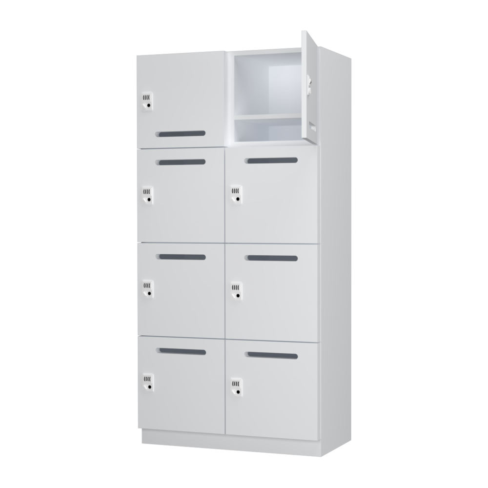 パーソナルロッカー ホワイト メール開口