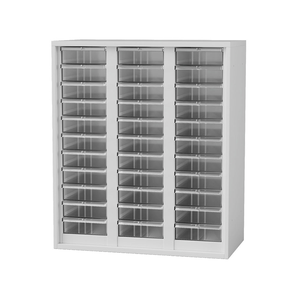 トレーユニット3列11段ホワイト 書類整理 小物整理 オフィス文具収納