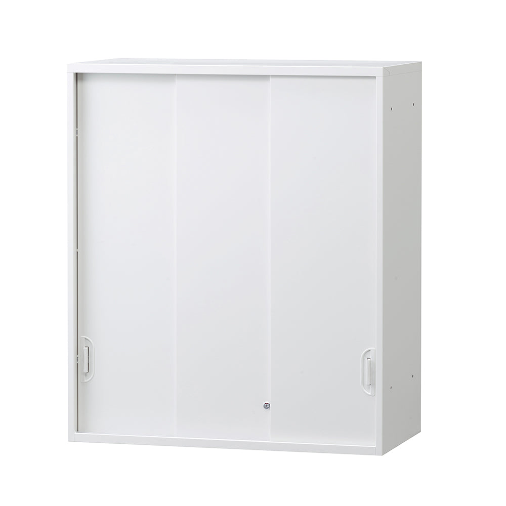 3枚スチール引違い 上置き用書庫