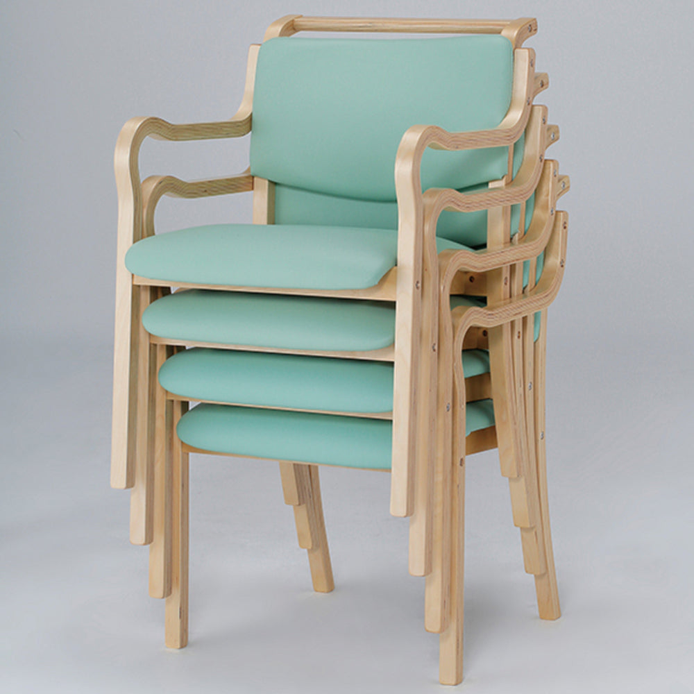 コンパクト椅子 スタッキング可能 医療施設椅子