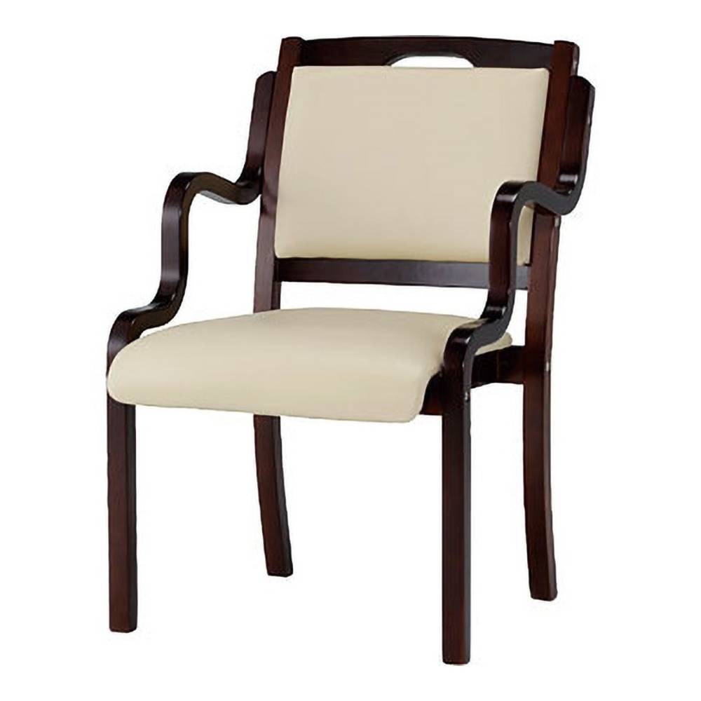 ダイニングチェア 多目的椅子 ハーフ肘付き