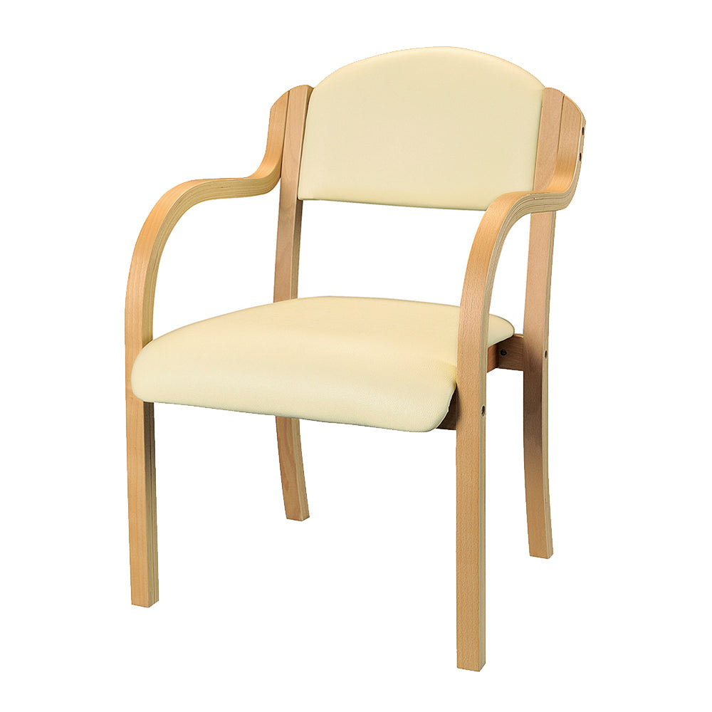 ソフトレザー ナチュラル 木製 フレーム 施設 病院