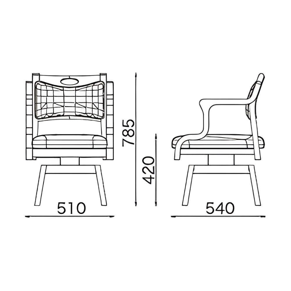 三角グリップ 回転盤 PVCレザー 木製椅子