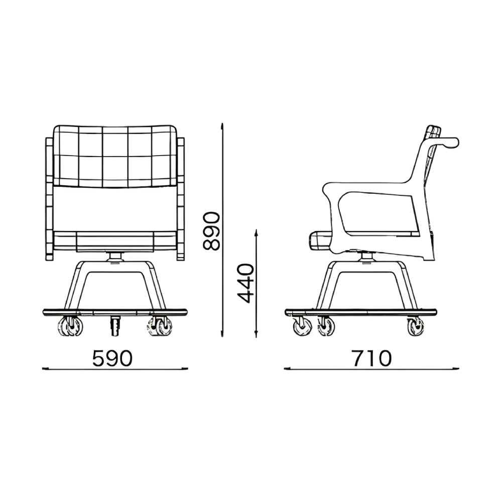 室内用車いす 福祉施設用 ハンドル付き 木製椅子