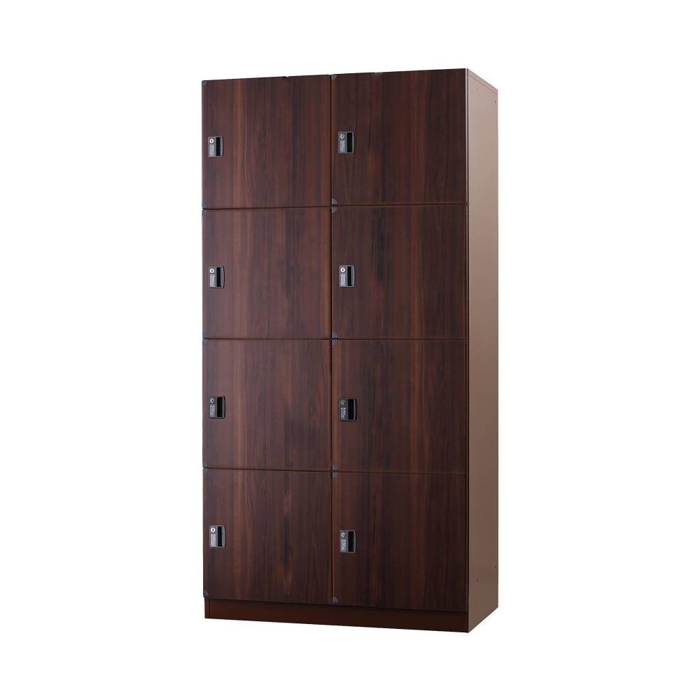 更衣室の空間に自然になじむデザインのロッカー