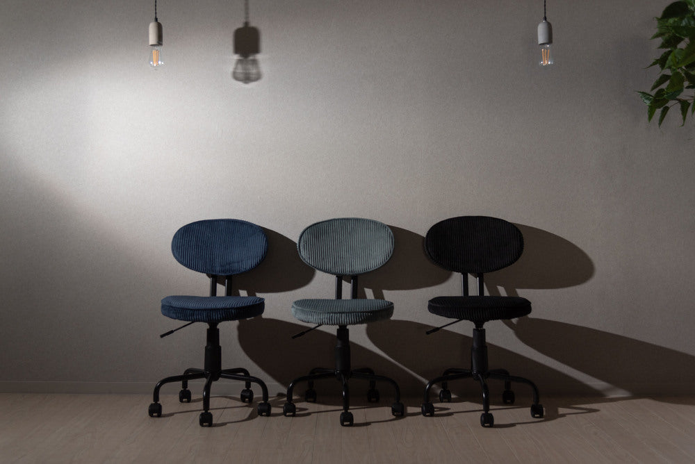 オフィスチェア 昇降機能付 キャスター付 ワークチェア 回転チェア コーデュロイ デスクチェア 【az-kofgi-109】