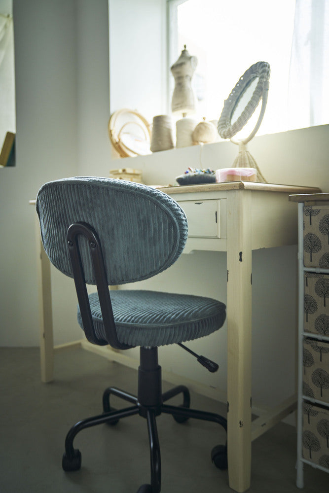 オフィスチェア 昇降機能付 キャスター付 ワークチェア 回転チェア コーデュロイ デスクチェア 【az-kofgi-109】