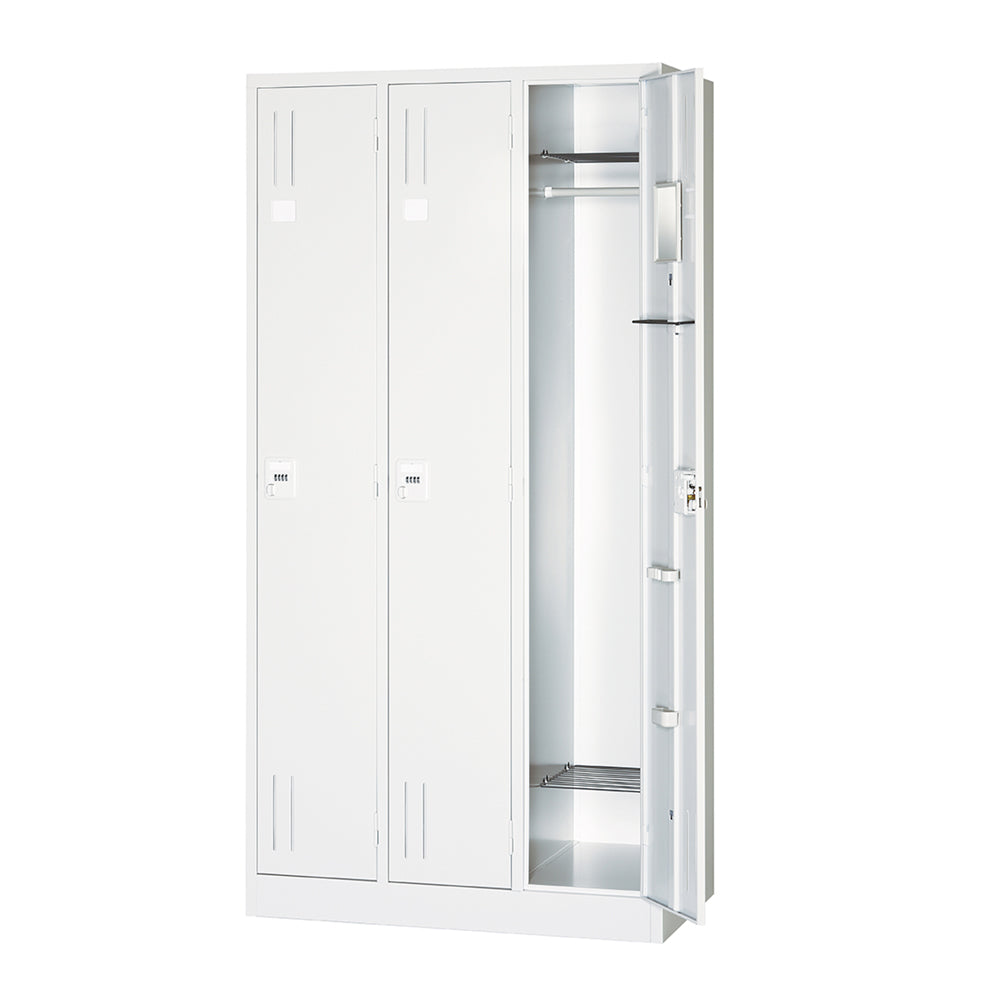 法人様限定 スタンダードロッカー ダイヤル錠タイプ ホワイト AL-KLDシリーズ【日本製】【オフィス家具市場】