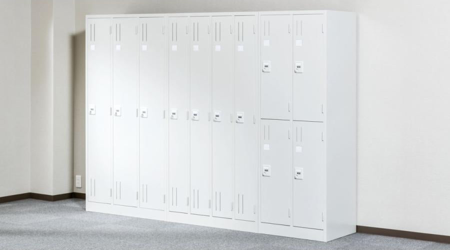 法人様限定 スタンダードロッカー ダイヤル錠タイプ ホワイト AL-KLDシリーズ【日本製】【オフィス家具市場】