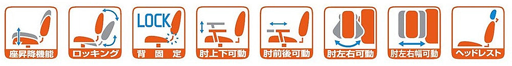 多機能ハイスペック オフィスチェア 4Dフレキシブルアームレスト ヘッドレスト付【cks1】