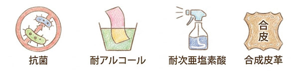 乳幼児のプレイマットは安心の国産で抗菌・耐アルコール・耐次亜塩素酸、合成皮革製です