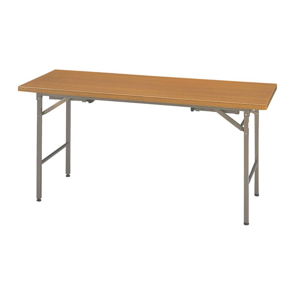 ミーティングテーブル ダブルスタンド脚 チーク色