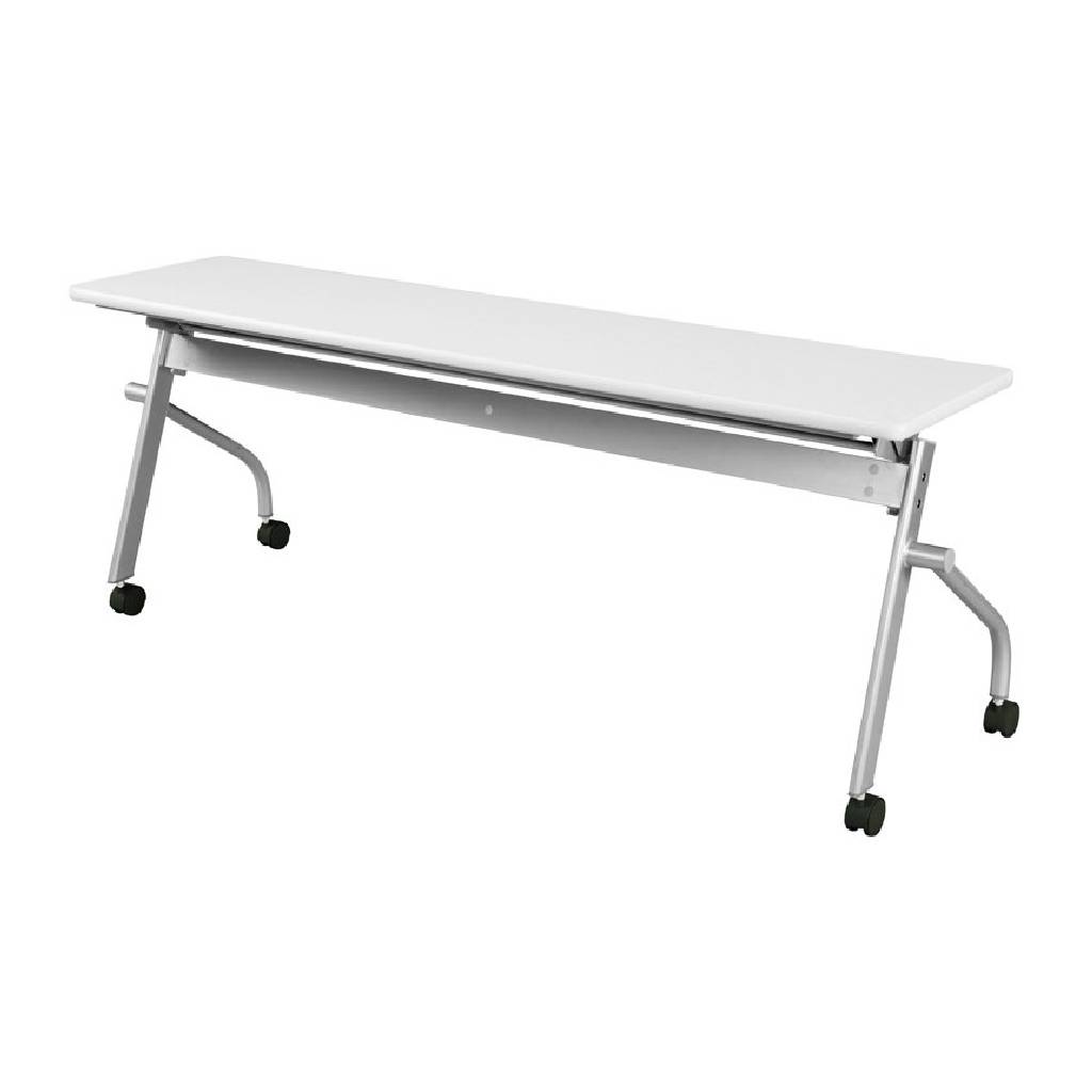 平行スタッキングテーブル ネオホワイト アジャスター