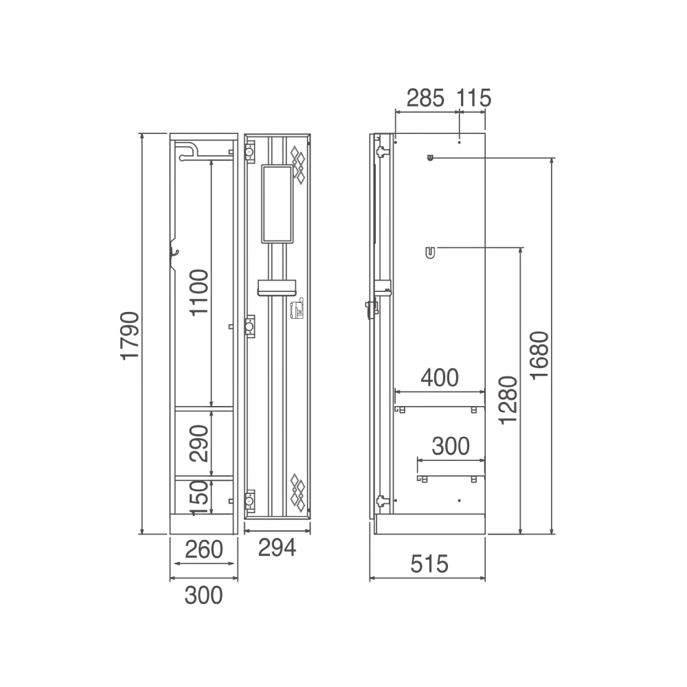 サイズ W300 更衣ロッカー