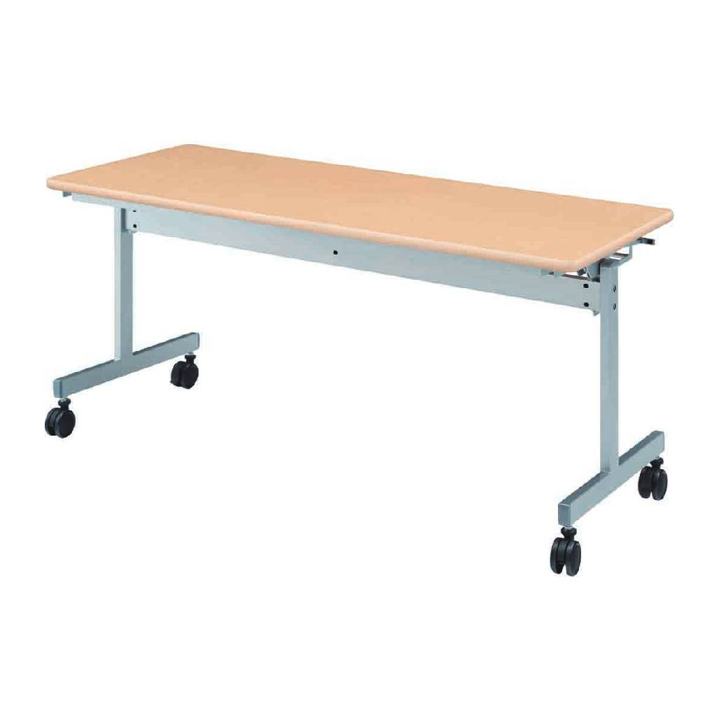 奥行600mm ナチュラル 折り畳みテーブル