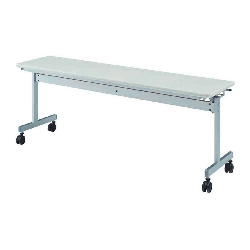 奥行450mm 長机 ネオホワイト スタッキング