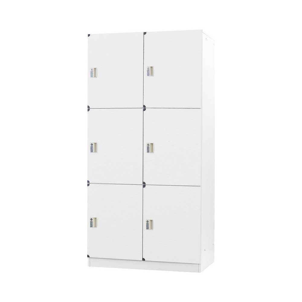 落ち着いた雰囲気を演出するホワイトロッカー