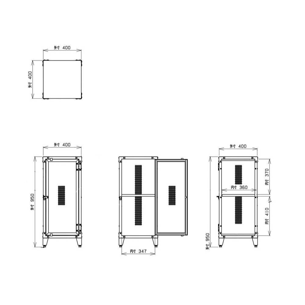 メッシュロッカー 組立タイプ スチール製【オフィス家具市場】【日本製】【H-ML】