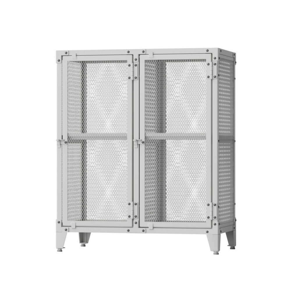 ホワイトグレー スチールロッカー 学校ロッカー