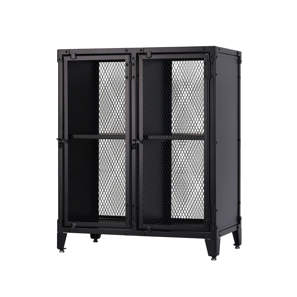 メッシュロッカー 側面スチール 2列