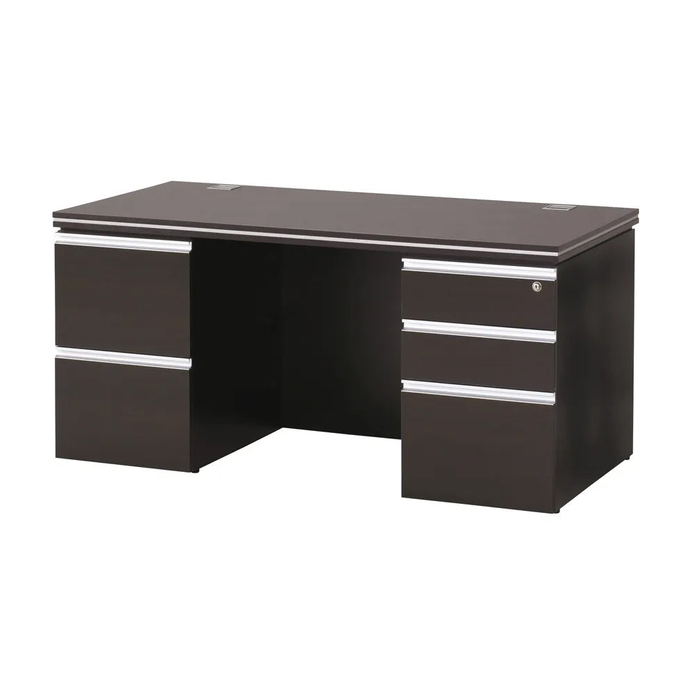 両袖デスク W1500 コードホール付き