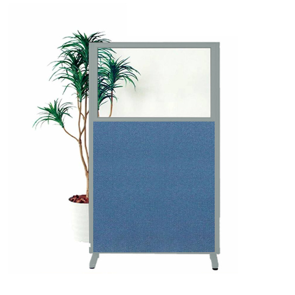 パーティション H1500・H1800 アクリルパネル 上部透明 仕切り 布張り【KO-MPB_UAR】