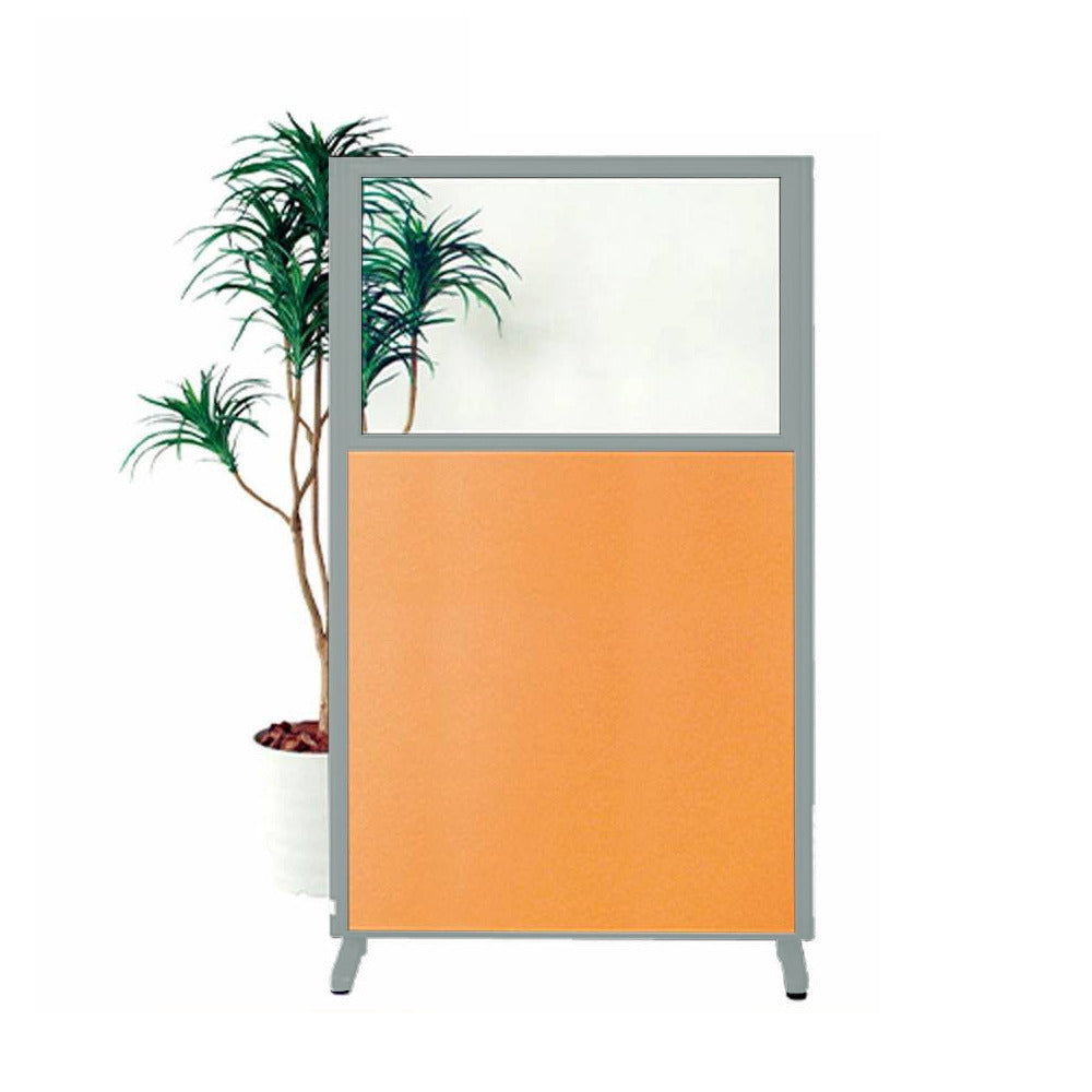 パーティション H1500・H1800 アクリルパネル 上部透明 仕切り 布張り【KO-MPB_UAR】