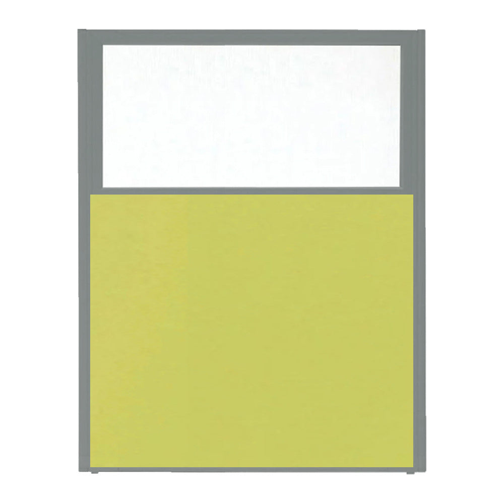 パーティション ポリカーボネイト パネル 上部半透明 仕切り 布張り シルバー枠【KO-MP_U】