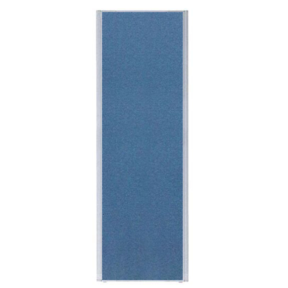 間仕切り ブルー シルバー枠 パーティション