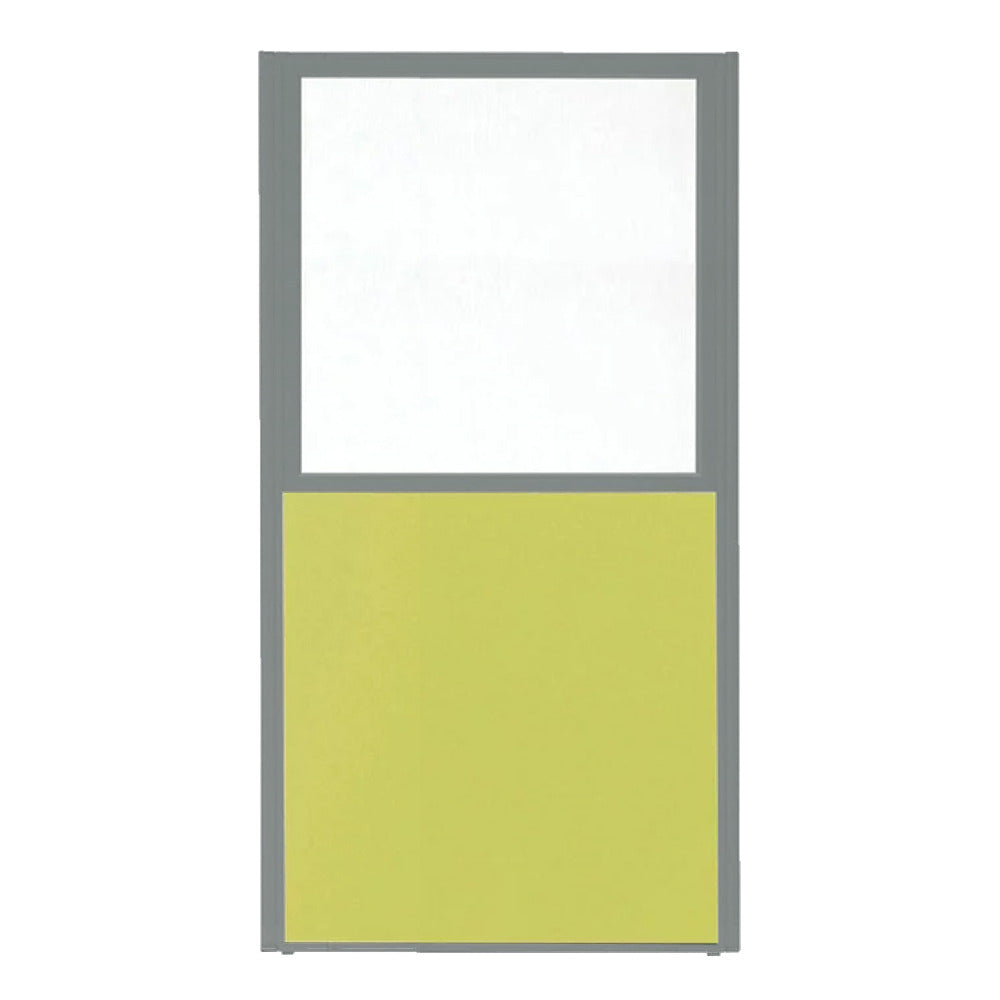 パーティション ポリカーボネイト パネル 上部半透明 仕切り 布張り シルバー枠【KO-MP_U】