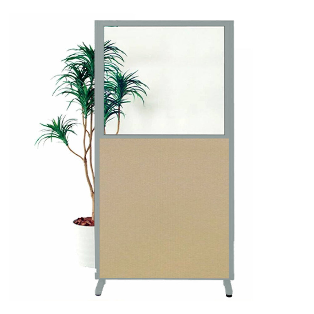 パーティション H1500・H1800 アクリルパネル 上部透明 仕切り 布張り【KO-MPB_UAR】