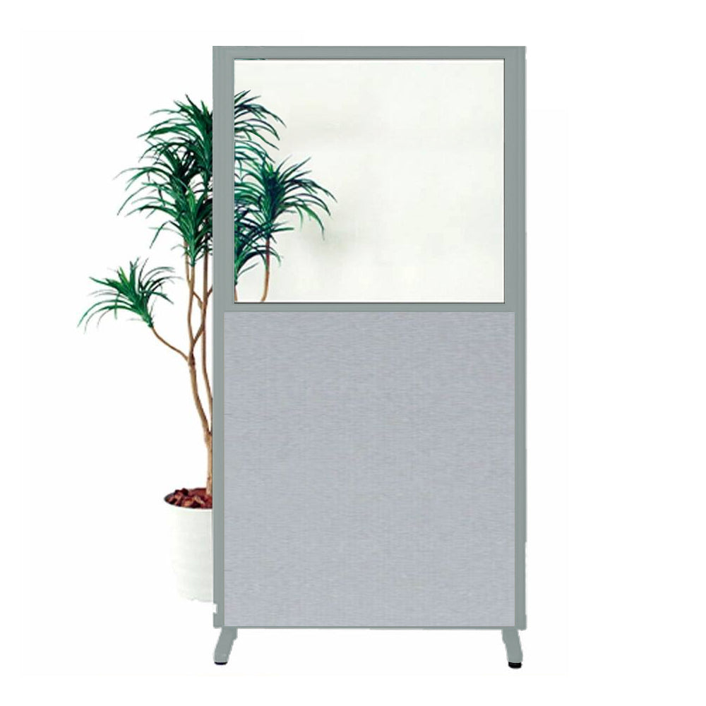 パーティション H1500・H1800 アクリルパネル 上部透明 仕切り 布張り【KO-MPB_UAR】