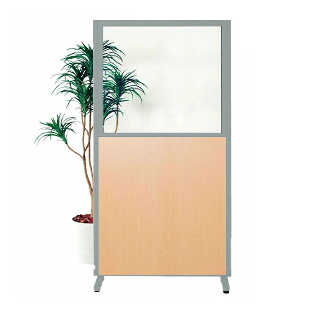 パーティション H1500・H1800 アクリルパネル 上部透明 仕切り 布張り【KO-MPB_UAR】