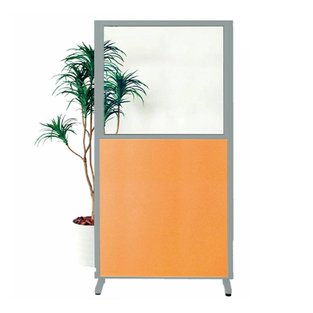 パーティション H1500・H1800 アクリルパネル 上部透明 仕切り 布張り【KO-MPB_UAR】