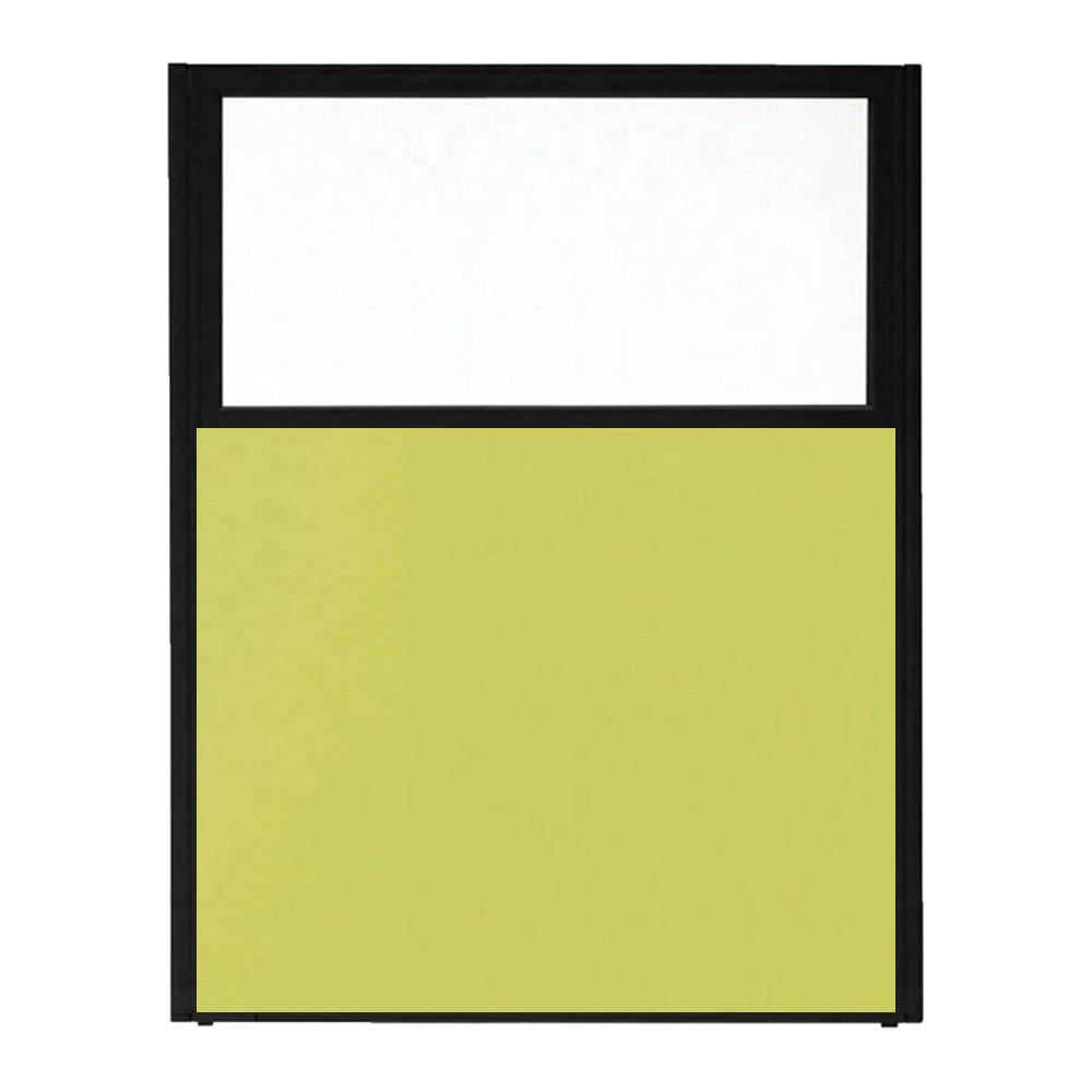 パーティション ポリカーボネイト パネル 上部半透明 仕切り 布張り ブラック枠【KO-MPB_U】