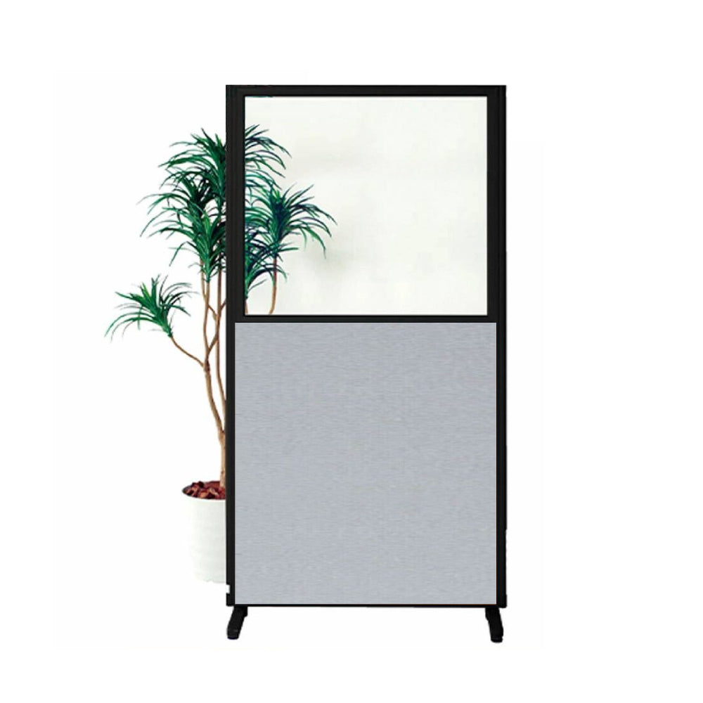 パーティション H1500・H1800 アクリルパネル 上部透明 仕切り 布張り【KO-MPB_UAR】