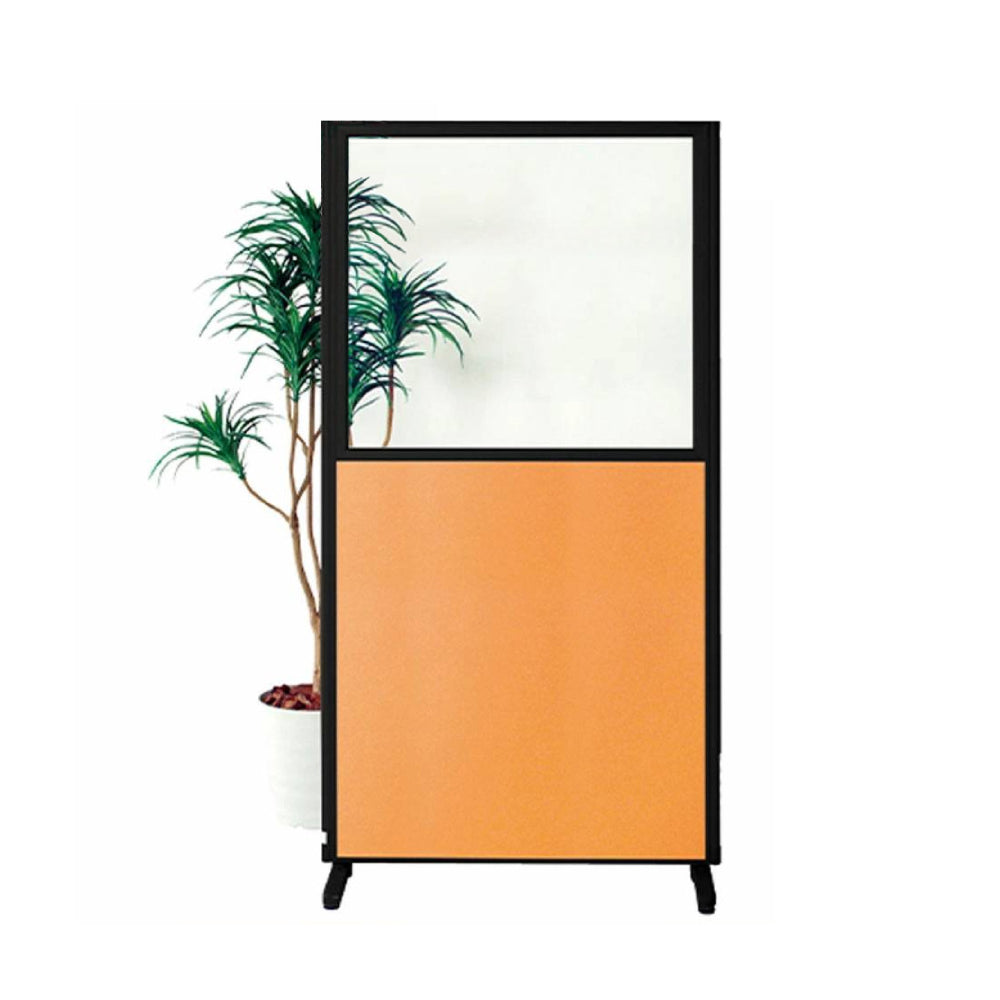 アクリルパネル ロビー仕切り 透明上部