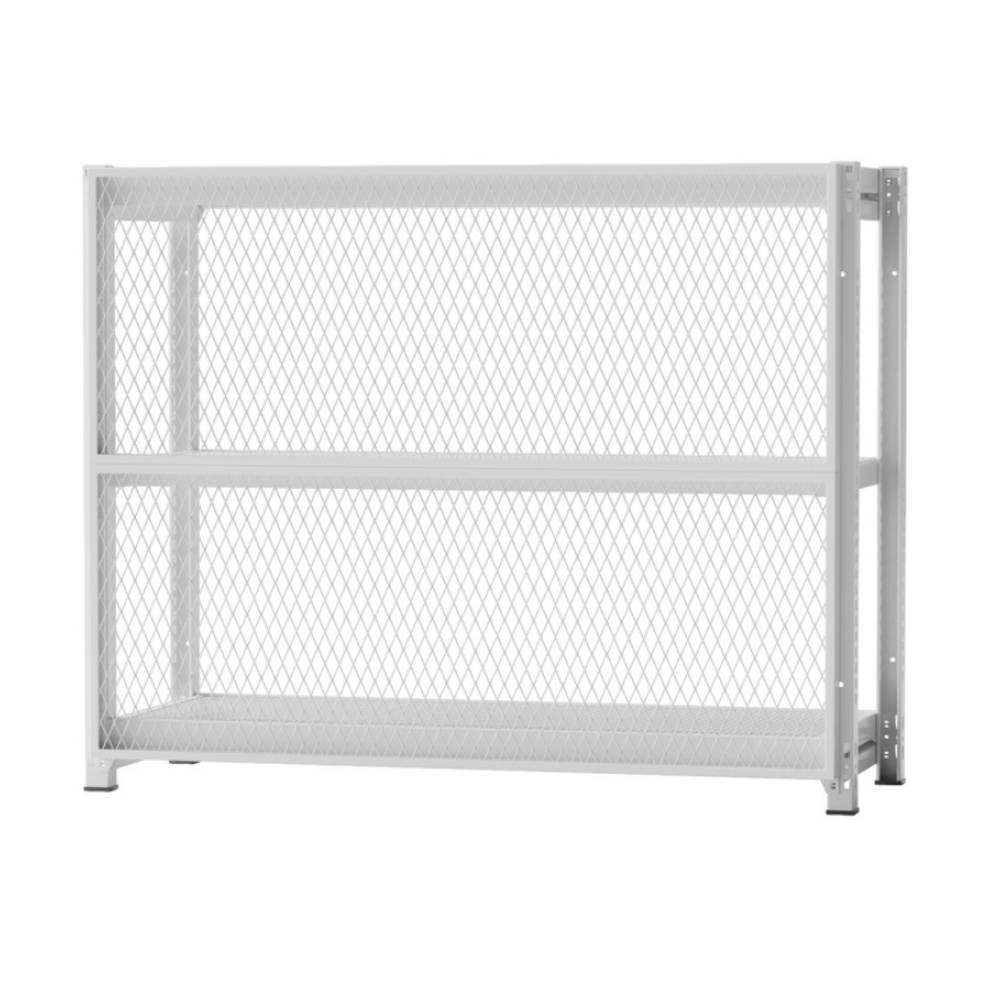 前面 ホワイトグレー メッシュラック