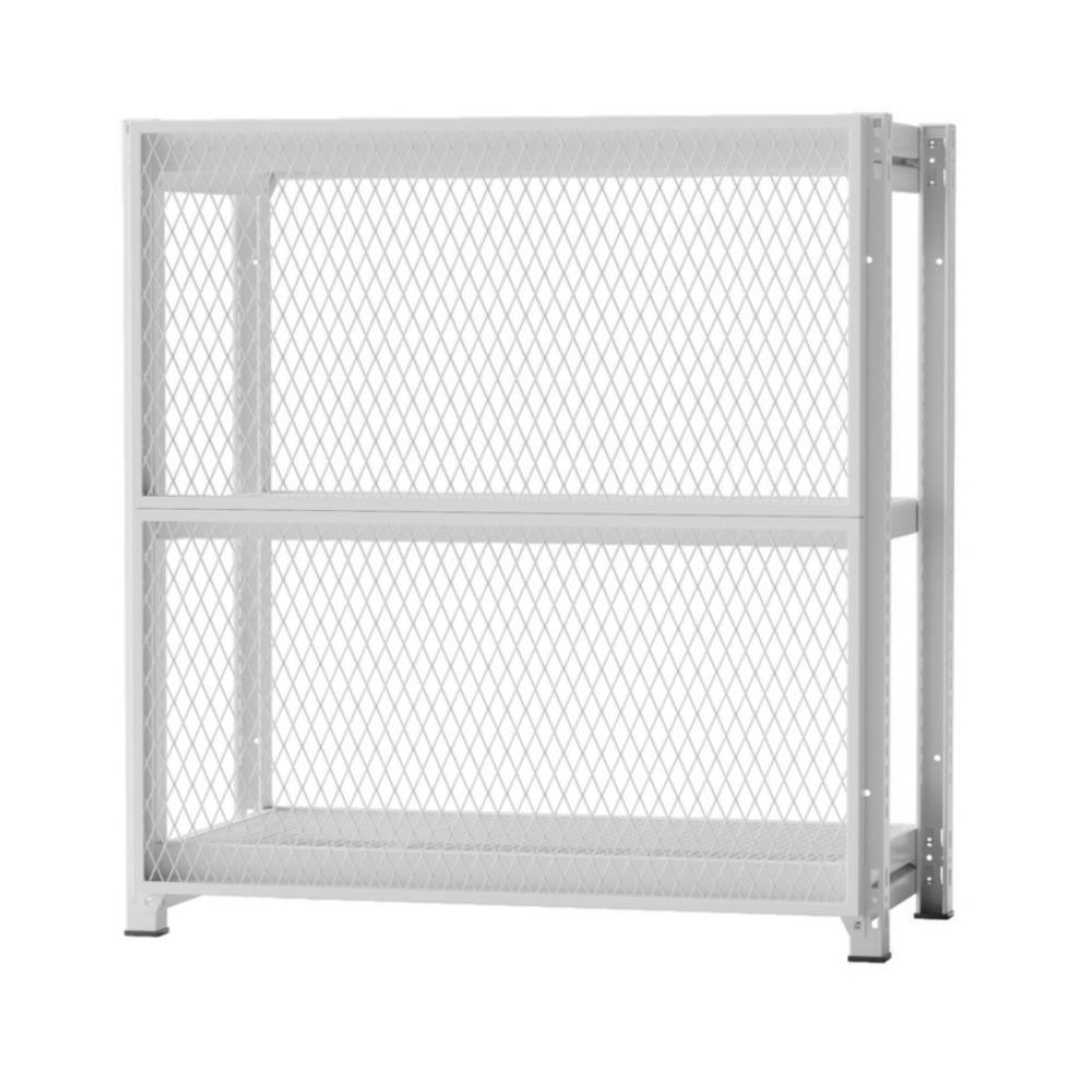 ホワイトグレー 多目的ラック メッシュ