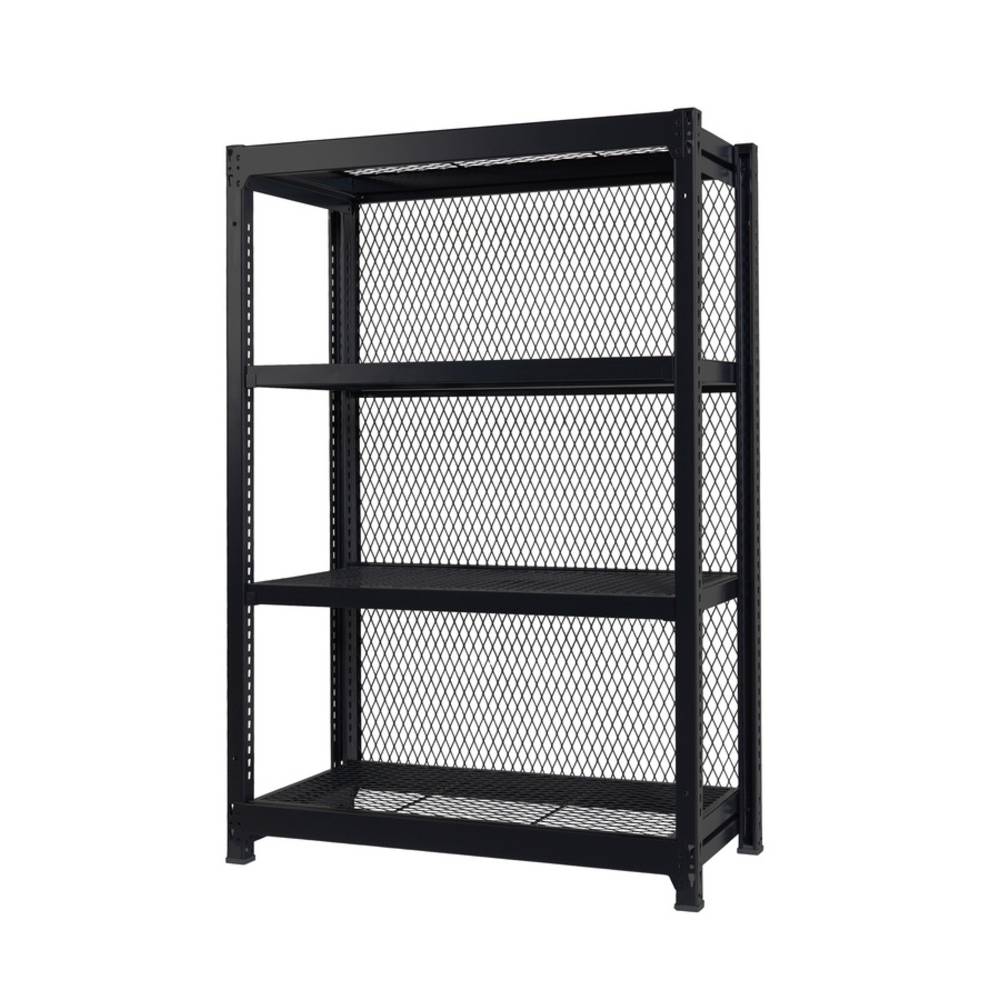 マットブラック シンプルラック 書類棚