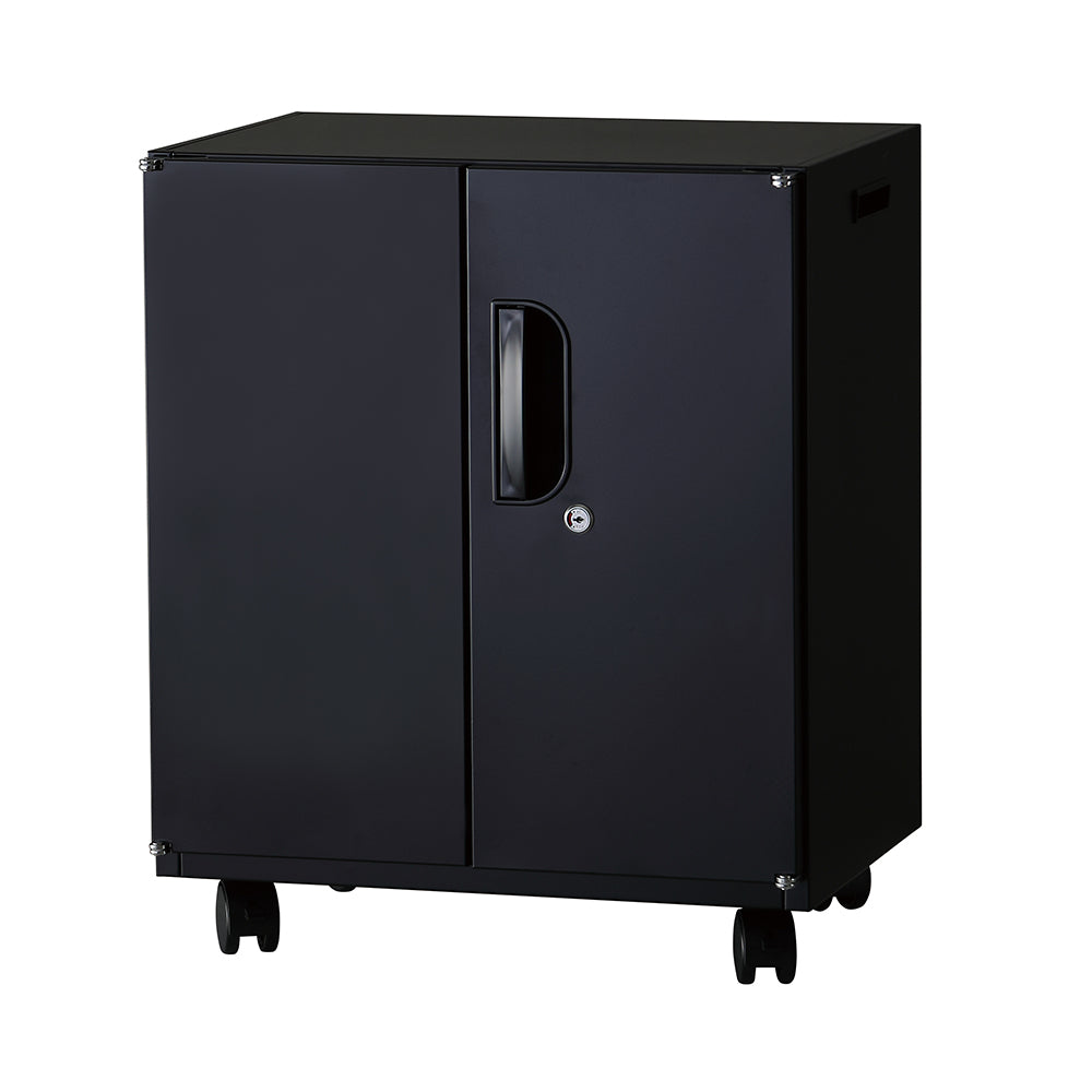 インサイドワゴン両開き キャスター脚 W500×D360×H600mm 【オフィス家具市場】【日本製】【HUW-S5036】