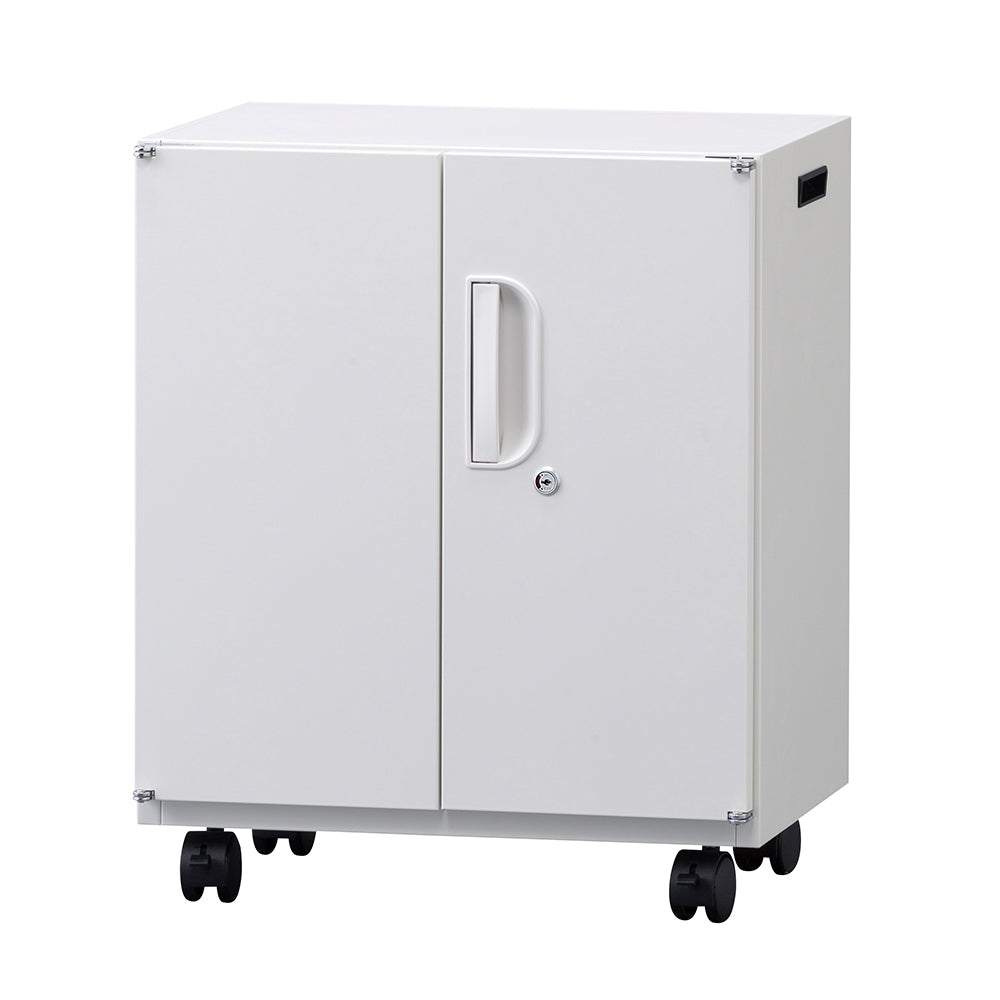 インサイドワゴン両開き キャスター脚 W500×D360×H600mm 【オフィス家具市場】【日本製】【HUW-S5036】